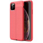 Teleplus iPhone 11 Pro Deri Dokulu Silikon Nano Ekran Koruyucu Lacivert Kılıf
