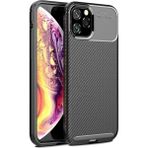Teleplus Iphone 11 Pro Max Negro Karbon Nano Ekran Koruyucu Siyah Silikon Kılıf