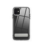 Teleplus iPhone 12 Hibrid Lstand Kapak Silikon Şeffaf Cep Telefonu Kılıfı