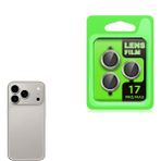 Teleplus iPhone 17 Pro Max 3D CL07 Metal Kamera Lens Koruyucu - Gri
