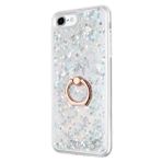Teleplus iPhone SE 2022 Sulu Yüzüklü Milce Silikon Gold Kılıf