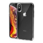 Teleplus iPhone XS Max Kılıf Coss Sert Hibrit Silikon Şeffaf Nano Ekran Koruyucu