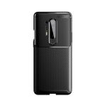 Teleplus Oneplus 8 Pro Negro Karbon Dokulu Tam Kapatan Ekran Koruyucu Siyah Silikon Cep Telefonu Kılıf