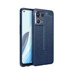 Teleplus Oppo Reno 7 4G Kamera Korumalı Deri Dokulu Silikon Siyah Kılıf