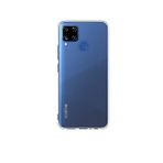 Teleplus Realme C15 Lüks Silikon Şeffaf Kılıf + Nano Ekran Koruyucu