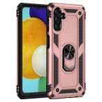 Teleplus Samsung Galaxy A13 5G Kılıf Vega Yüzüklü Tank Silikon Rose Altın Nano Ekran Koruyucu