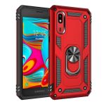 Teleplus Samsung Galaxy A2 Core Vega Yüzüklü Tank Kapak Lacivert Nano Ekran Koruyucu Cep Telefonu Kılıfı