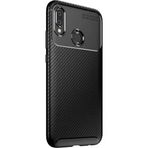 Teleplus Samsung Galaxy A20S Negro Karbon Silikon Lacivert Tam Kapatan Cam Kılıf