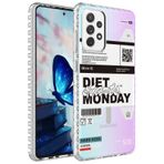Teleplus Samsung Galaxy A52 Desenli Elegans Serisi Silikon Kahverengi Kılıf