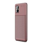 Teleplus Samsung Galaxy A71 Negro Mat Kahverengi Silikon Cep Telefonu Kılıf