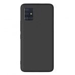 Teleplus Samsung Galaxy M51 Kılıf Lüks Mat Biye Silikon Tam Kapatan Nano Ekran Koruyucu Kamera Koruyucu Siyah Cep Telefonu Kılıfı