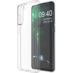 Teleplus Samsung Galaxy S21 Plus 5G Kılıf Lüks Korumalı Silikon Şeffaf + Tam Kapatan Ekran Koruyucu + Kamera Koruyucu Kılıf