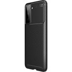 Teleplus Samsung Galaxy S22 Plus 5G Negro Karbon Dokulu Silikon Siyah Kılıf