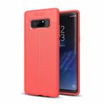 Teleplus Samsung Galaxy S8 Plus Suni Deri Dokulu Silikon Kırmızı Kılıf
