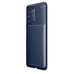 Teleplus Xiaomi Mi 11I Kılıf Lüks Kamera Korumalı Karbon Silikon Lacivert Nano Ekran Koruyucu