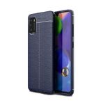 Teleplus Xiaomi Poco M3 Deri Dokulu Lacivert Silikon Cep Telefonu Kılıf