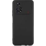 Teleplus Xiaomi Poco X4 Pro 5G Kamera Korumalı Biye Silikon Siyah Kılıf