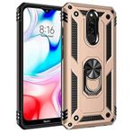 Teleplus Xiaomi Redmi 8A Vega Yüzüklü Çift Katmanlı Tank Kapak Altın Kılıf
