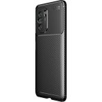Teleplus Xiaomi Redmi K40 Negro Karbon Desenli Siyah Nano Ekran Koruyucu Silikon Cep Telefonu Kılıf
