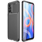 Teleplus Xiaomi Redmi Note 11 5G Kamera Korumalı Karbon Dokulu Silikon Lacivert Kılıf