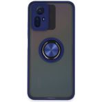 Teleplus Xiaomi Redmi Note 12S Kılıf Montreal Yüzüklü Mat Kapak - Lacivert
