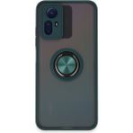 Teleplus Xiaomi Redmi Note 12S Kılıf Montreal Yüzüklü Mat Kapak - Yeşil