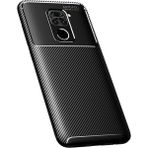 Teleplus Xiaomi Redmi Note 9 Negro Karbon Siyah Tam Kapatan Ekran Koruyucu Silikon Cep Telefonu Kılıf