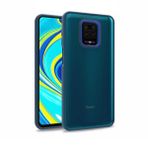 Teleplus Xiaomi Redmi Note 9S Renkli Bumper Hybrid Flora Silikon Bordo Kılıf