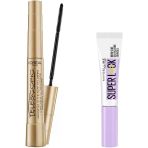 Telescopic Maskara - Siyah & Super Brow Glue Kaş Sabitleyici Maskara - Şeffaf