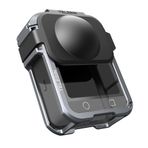 TELESIN DJI Osmo 360 için kamera kafesi, alüminyum koruyucu tutucu muhafazası, çift silikon objektif kapağı, Osmo 360 için, soğuk ayakkabılı, hızlı kilit 1/4 dişli tutucu, kamera aksesuarı