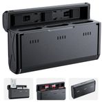 TELESIN NP-BX1 Taşınabilir Şarj Kutusu | USB-C Hızlı Şarj, SD/micro-SD Kart Yuvalı, Aksiyon Kameraları, DSLR/Dijital Kameralar ve Telefonlar için