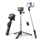 TELESIN Remote Selfie Stick (DJI, GoPro ve Cep Telefonu Uyumlu) | GoPro HERO11/12/13 için Uzaktan Kumandalı Selfie Çubuğu | Osmo Action 4/5/6 İçin Kumandalı Selfie Çubuğu