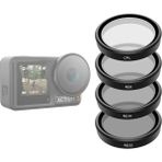 Telesin Telesın Osmo Action 3/4/5 Pro Cpl+Nd8/16/32 Filtre Seti Uyumlu Aksiyon Kamera Aksesuarları