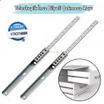 Teleskobik İnce Bilyeli Bilyalı Dolap Çekmece Rayı Sürgüsü Metal En 1.7 Cm 17 Mm Uzunluk 37.4 Cm 374