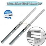 Teleskobik İnce Bilyeli Bilyalı Dolap Çekmece Rayı Sürgüsü Metal En 1.7 Cm 17 Mm Uzunluk 37.4 Cm 374