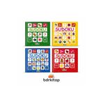 Teleskop Popüler Bilim 3+ Yaş Stickerlı Sudoku Seti 4 kitap set Bez Çanta Hediyeli