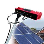 Teleskopik Pencere Temizleyici Çubuk 30 cm Fırça ile Genişletilebilir Kutup Pencereleri Temizlemek için Güneş Panelleri Konservatuar Çatı Su Besleme Fırçası Yıkama Ekipmanları için 3 12 m Erişim