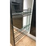 Teleskopik Raylı Şişelik (10.5cm-15.5cm-20.5cm) - 20.5 cm - Siyah