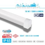 Teletek LED Etanj 18W Acil Durum Kitli Aydınlatma - Otopark, Depo ve Garaj Tipi - Su Geçirmez Tavan Lambası - BEYAZ GÖVDE - 3000K - Gün Işığı