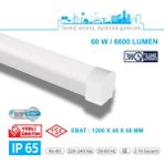 Teletek LED Etanj 60W Acil Durum Kitli Aydınlatma - Otopark, Depo ve Garaj Tipi - Su Geçirmez Tavan Lambası - BEYAZ GÖVDE - 6500K - Beyaz