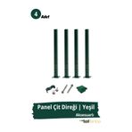 Telfence Panel Çit Direği – 120 Cm - Montaj Aksesuarları Dahil - 4 ADET