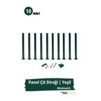 Telfence Panel Çit Direği – 150 Cm - Montaj Aksesuarları Dahil - 10 ADET