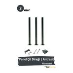 Telfence Panel Çit Direği – 150 Cm - Montaj Aksesuarları Dahil - 3 ADET