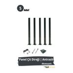 Telfence Panel Çit Direği – 150 Cm - Montaj Aksesuarları Dahil - 5 ADET