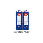 Telgraf Klasör Mavi Geniş A5 Plastik 2 Adet