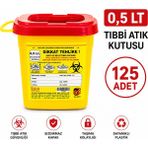 Telkar 0,5 Lt Tıbbi Atık Kutusu 125 Adet