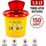 Telkar 1,5 Lt Tıbbi Atık Kutusu 150 Adet