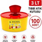 Telkar 3 Lt Tıbbi Atık Kutusu 100 Adet