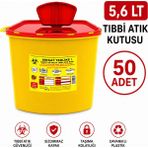 Telkar 5,6 Lt Tıbbi Atık Kutusu 50 Adet