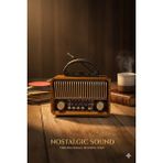 Telkur M-1232BT Nostaljik Radyo Görünümlü Bluetooth,hafıza Kartı,usb Bellek,aux ve Radyo Destekli Hoparlör Koyu Sarı - Çok Renkli